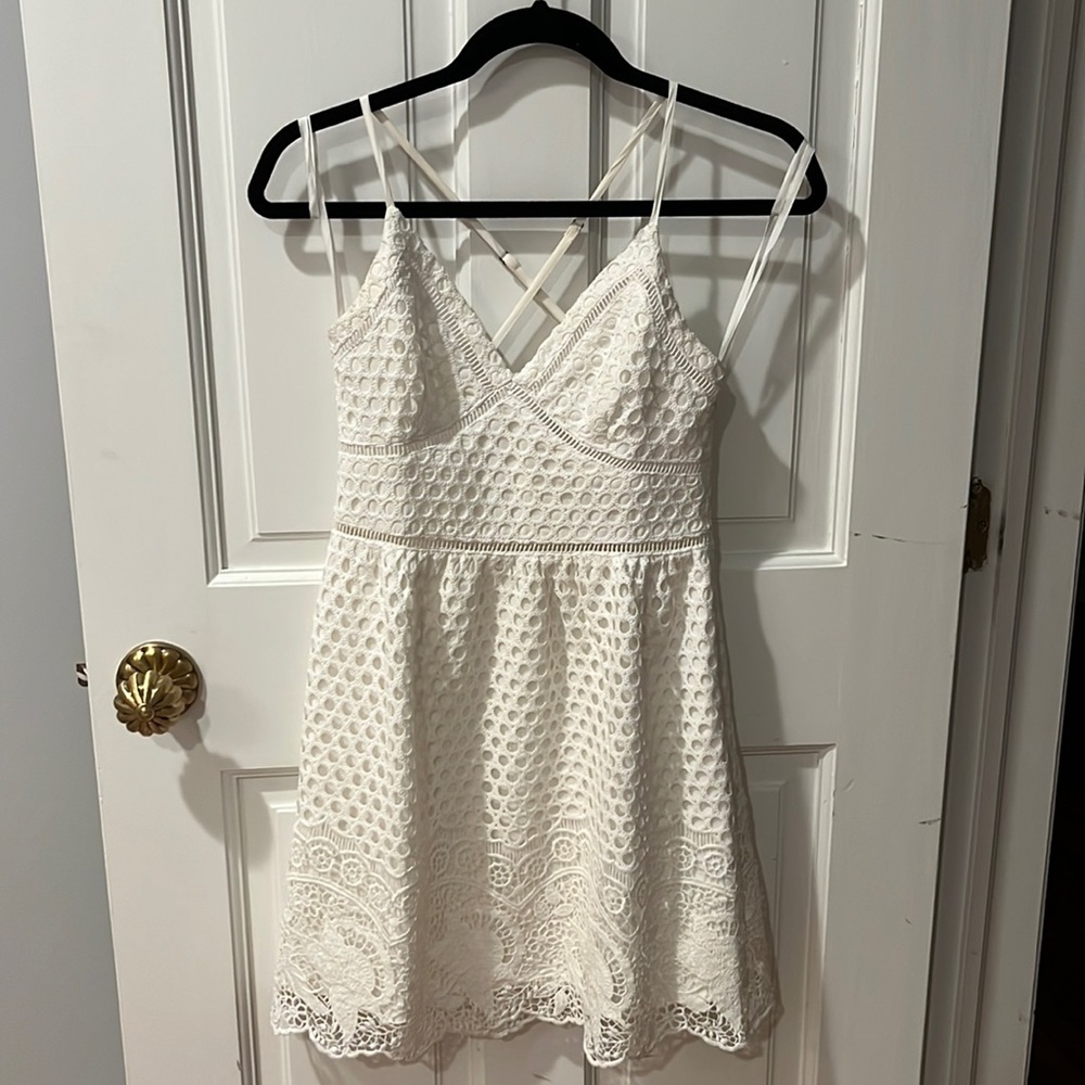White Eyelet Abercrombie & Fitch Dress